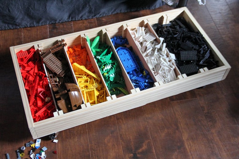 diy rolling lego sorter