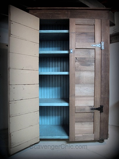 diy rustic storage cupboard