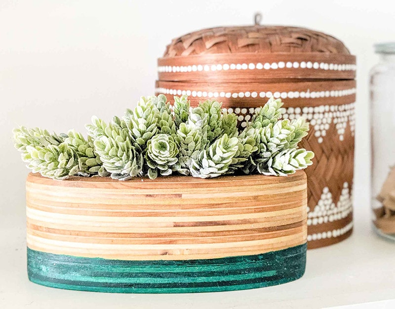 diy stacked plywood planters