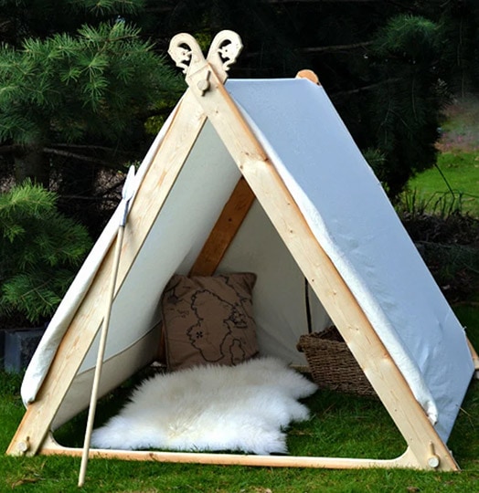diy viking play tent