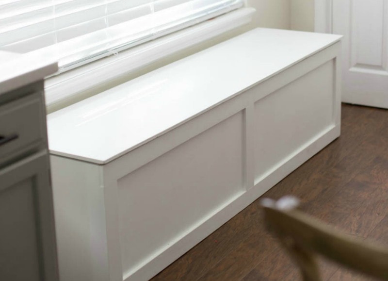 diy window bench with storage