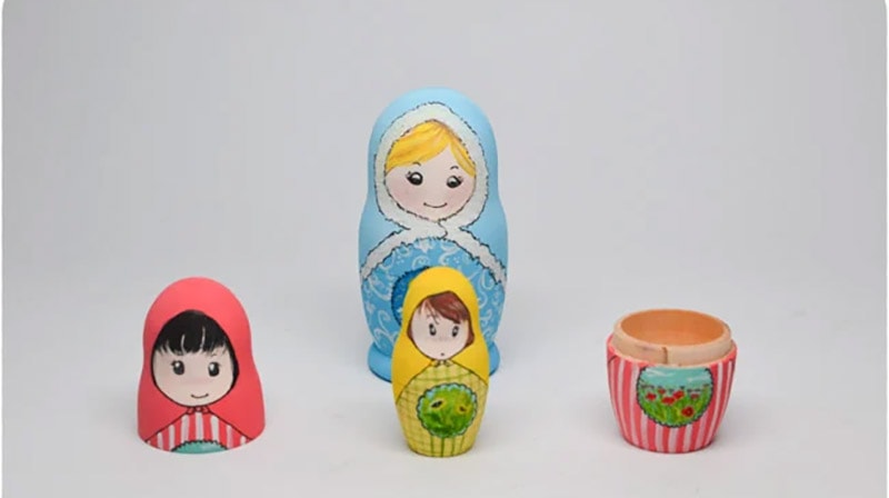 diy wooden nesting doll