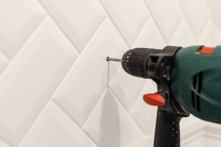 drilling hole in ceramic