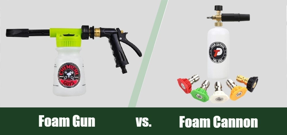 foam gun vs foam cannon