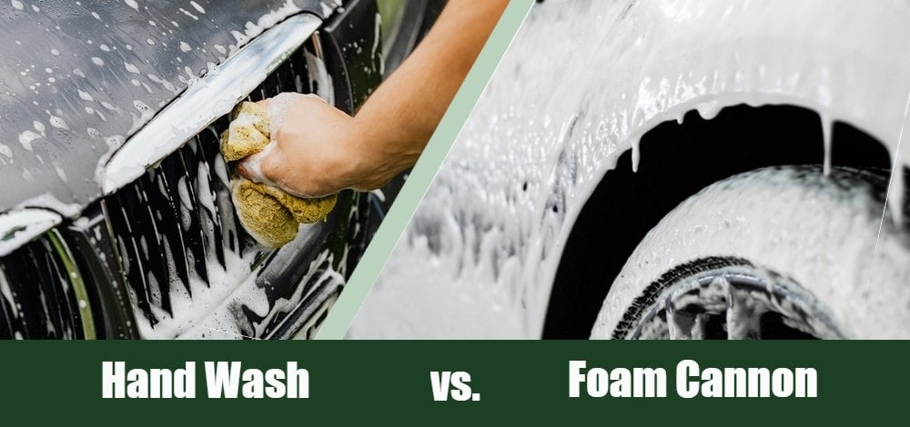 hand wash vs foam cannon