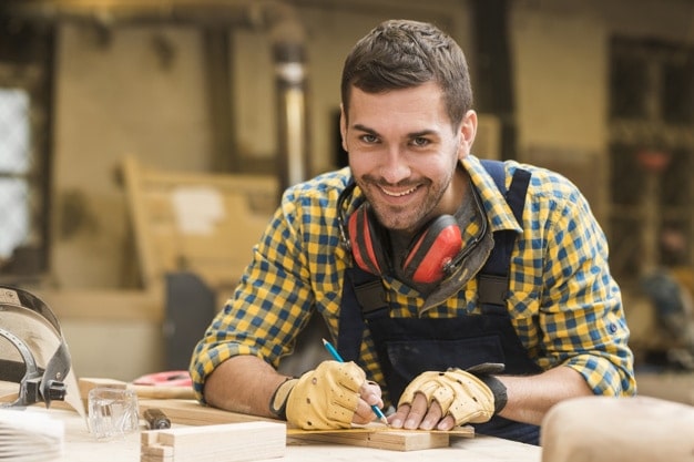 handyman smiling