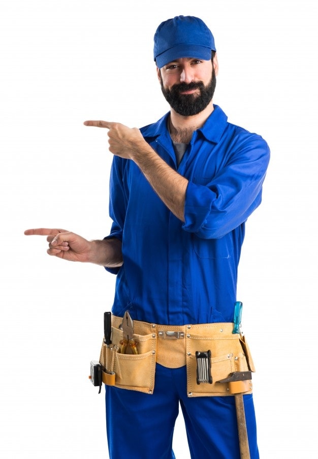 handyman wearing coveralls