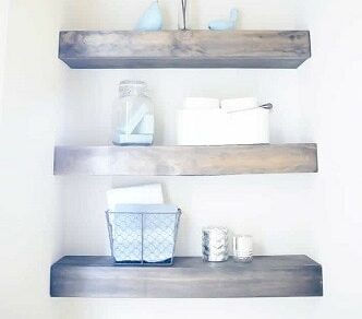 DIY Floating Shelves by Simply Designing