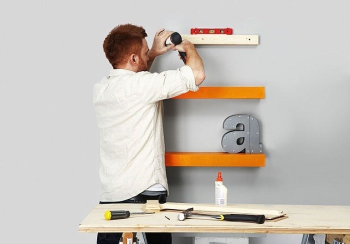 14. How to Build Floating Shelves by Popular Mechanics