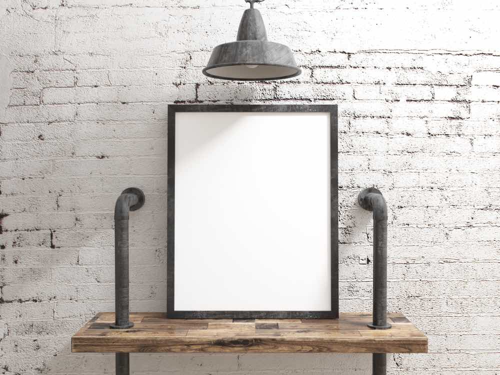 industrial shelf pipe desk