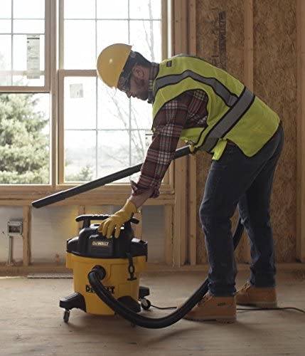 man using DEWALT DXV06P Poly Wet:Dry Vac