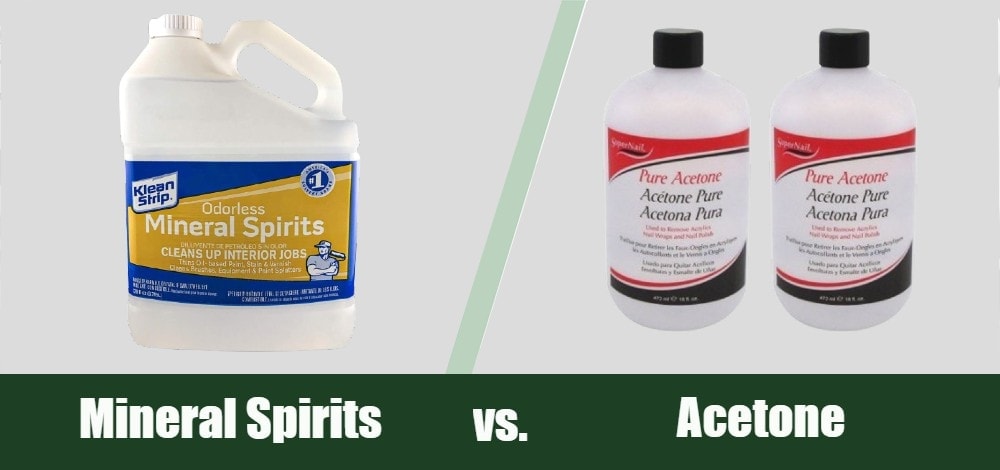 mineral spirits vs acetone