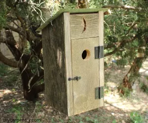 outhouse-style birdhouse