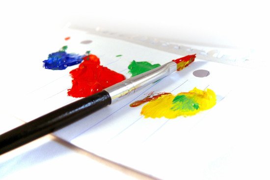 paint in paper