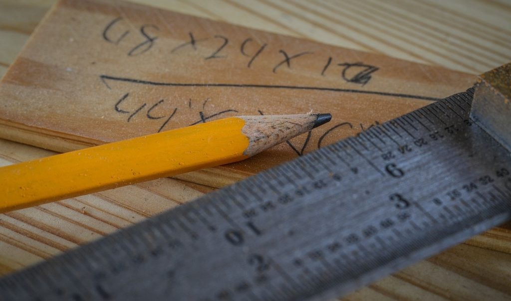 pencil and ruler