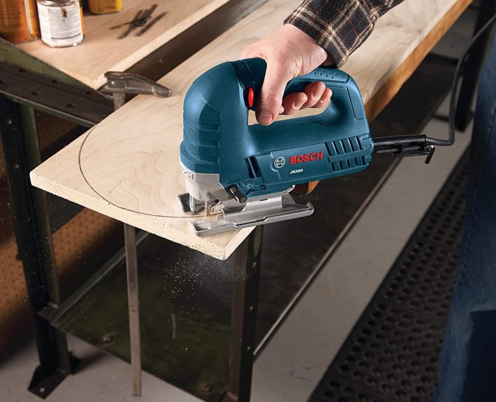 person using Bosch JS260