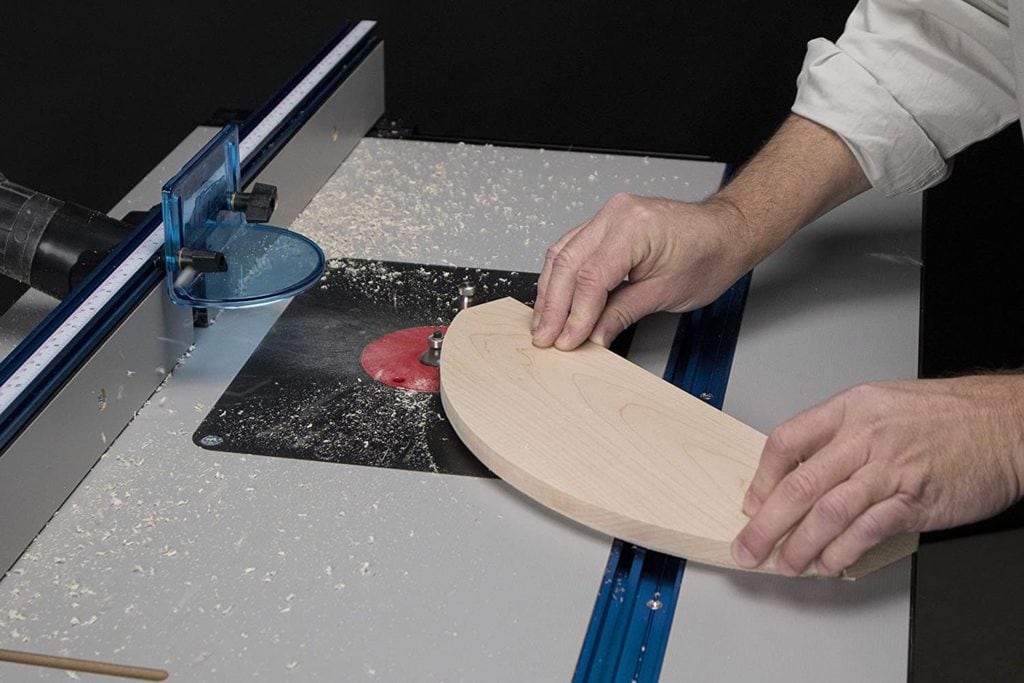 person using KREG PRS5000 Precision Router Lift