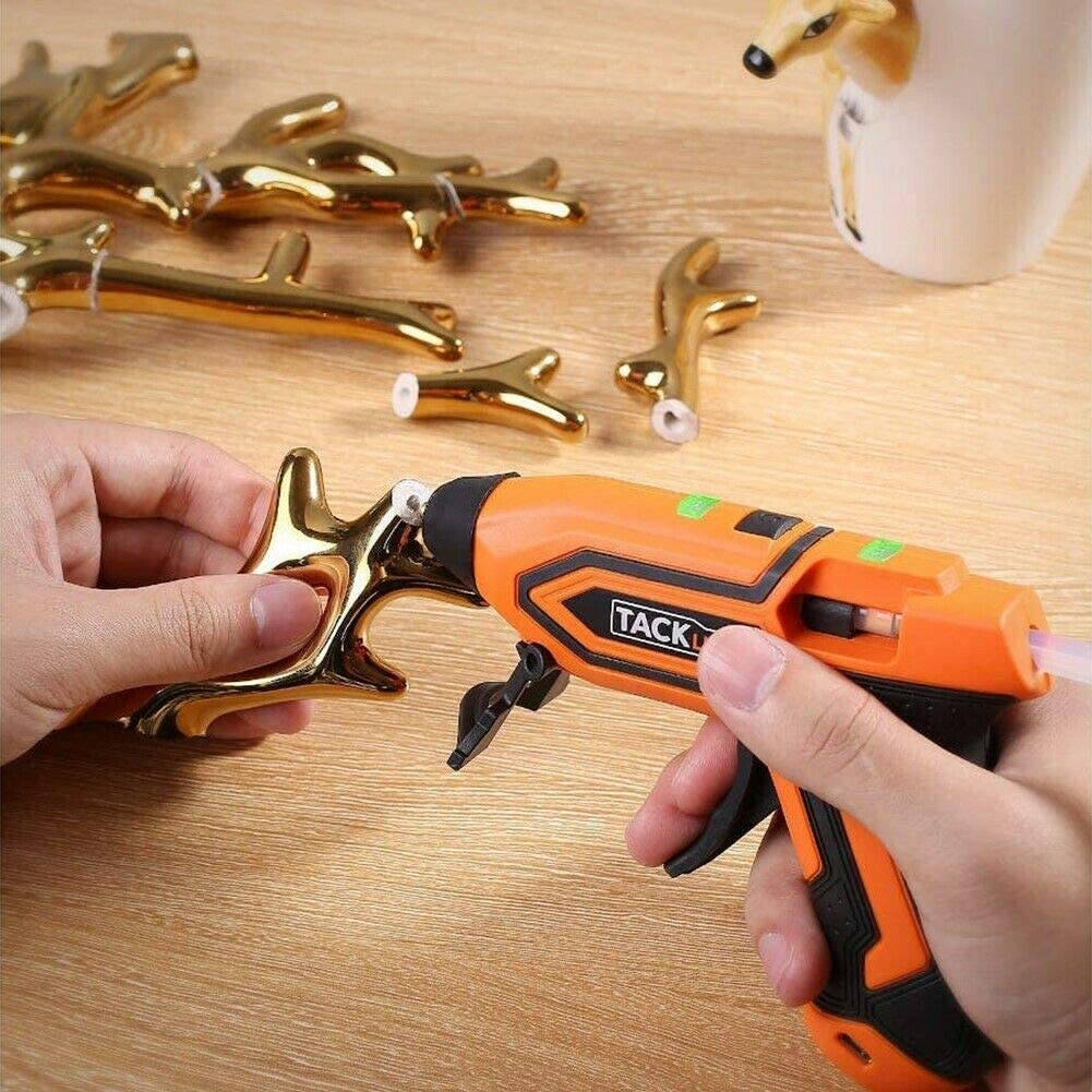 person using TackLife 715 Glue Gun
