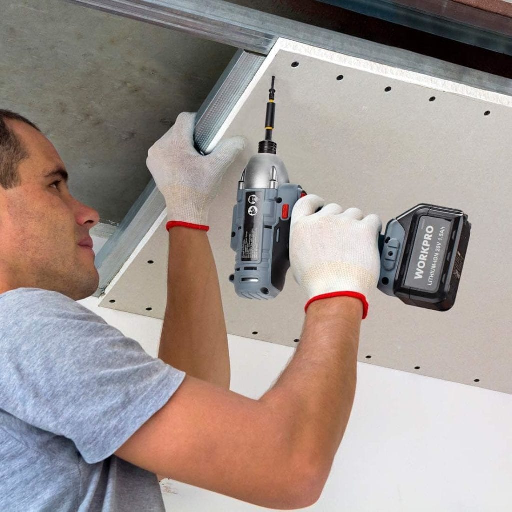 person using WORKPRO Impact Screwdriver Bit