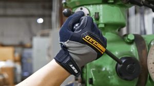 person wearing Ironclad HUG-04-L Heavy Utility Work Gloves