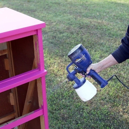 pink paint for woods