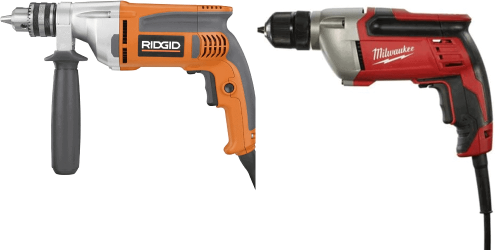 ridgid vs milwaukee corded drills