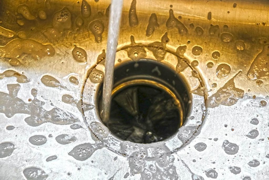 running water in the sink