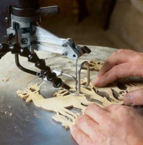 scroll saw in action
