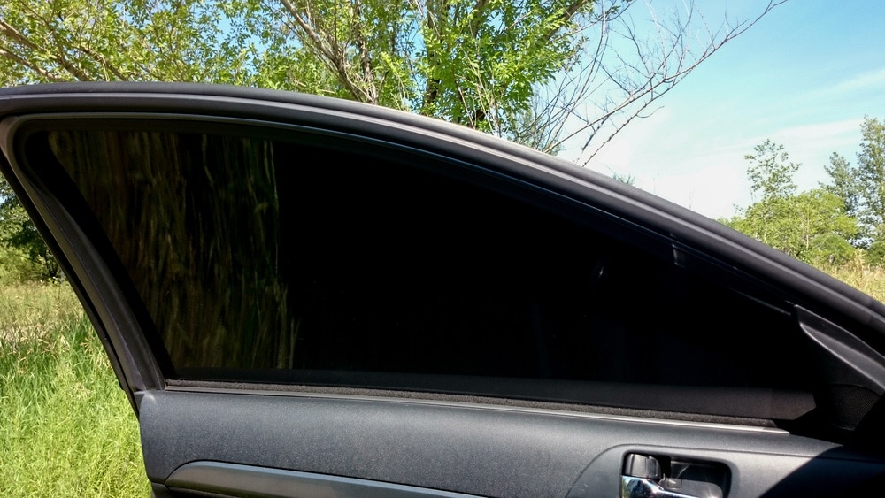 tinted car window