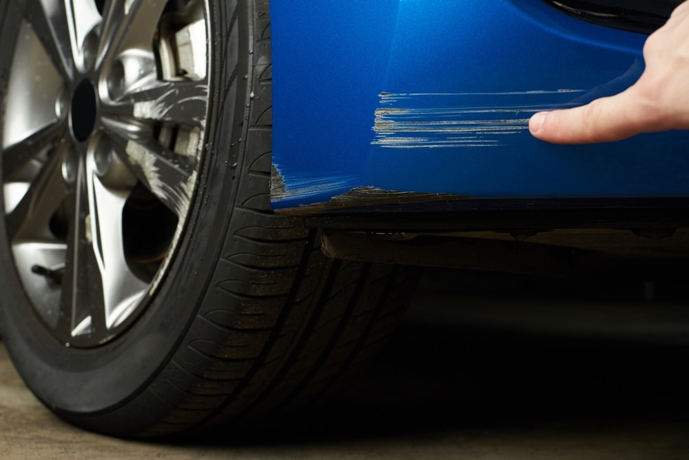 paint scratch on car