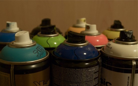 aerosol paint can