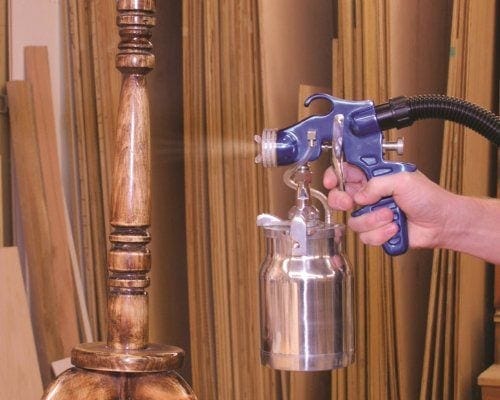 spraying furniture