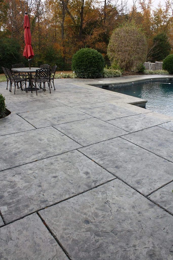 stained concrete using Walttools Water-Based Concrete Stain