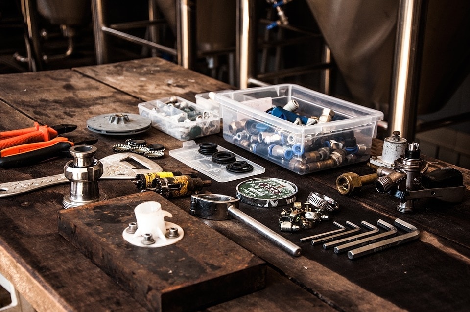 tools in the workbench