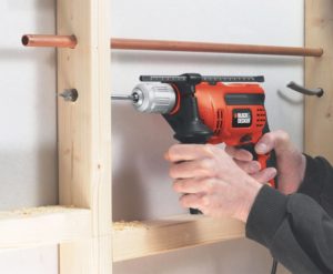 using BLACK+DECKER DR670 Hammer Drill