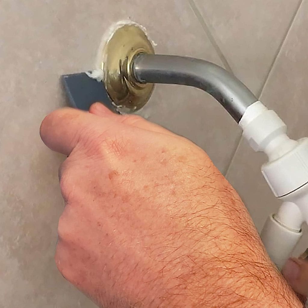 using Crown Tuff Strip Ultimate Caulk Remover