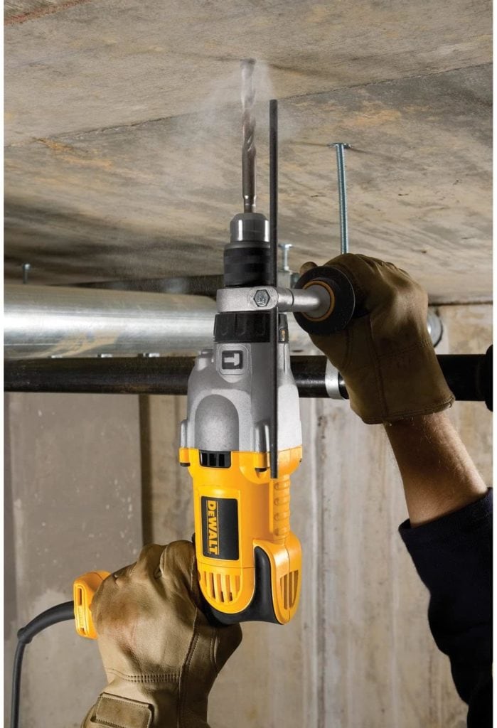 using DEWALT Hammer Drill Kit