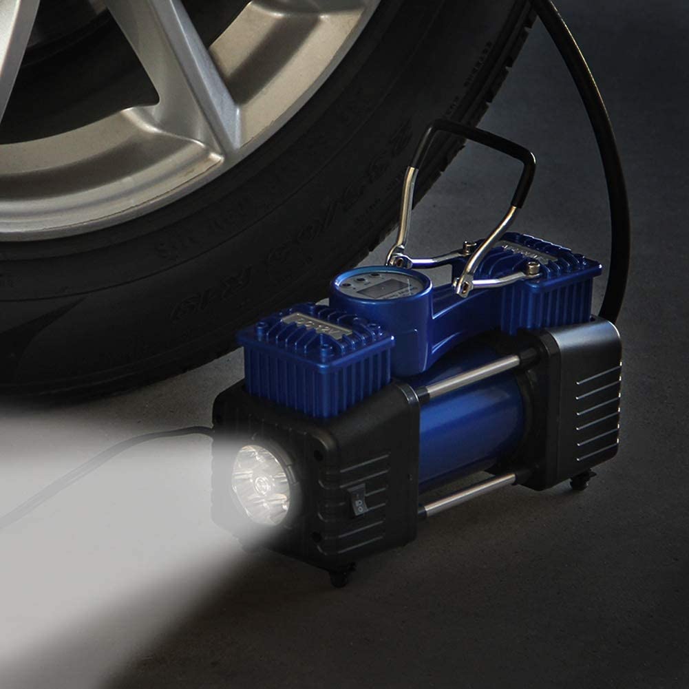 using FORUP Dual Cylinder Air Compressor