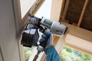 using Metabo NV65AH2 HPT Coil Siding Nailer