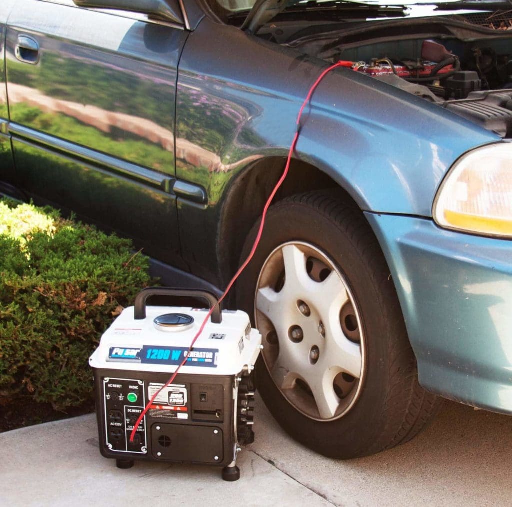 using Pulsar PG1202S Gas-Powered Portable Generator