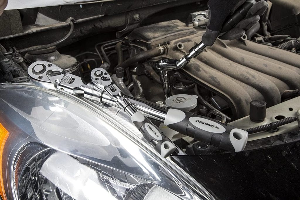 using Steelman 96753 Extendable Flex-Head Ratchet