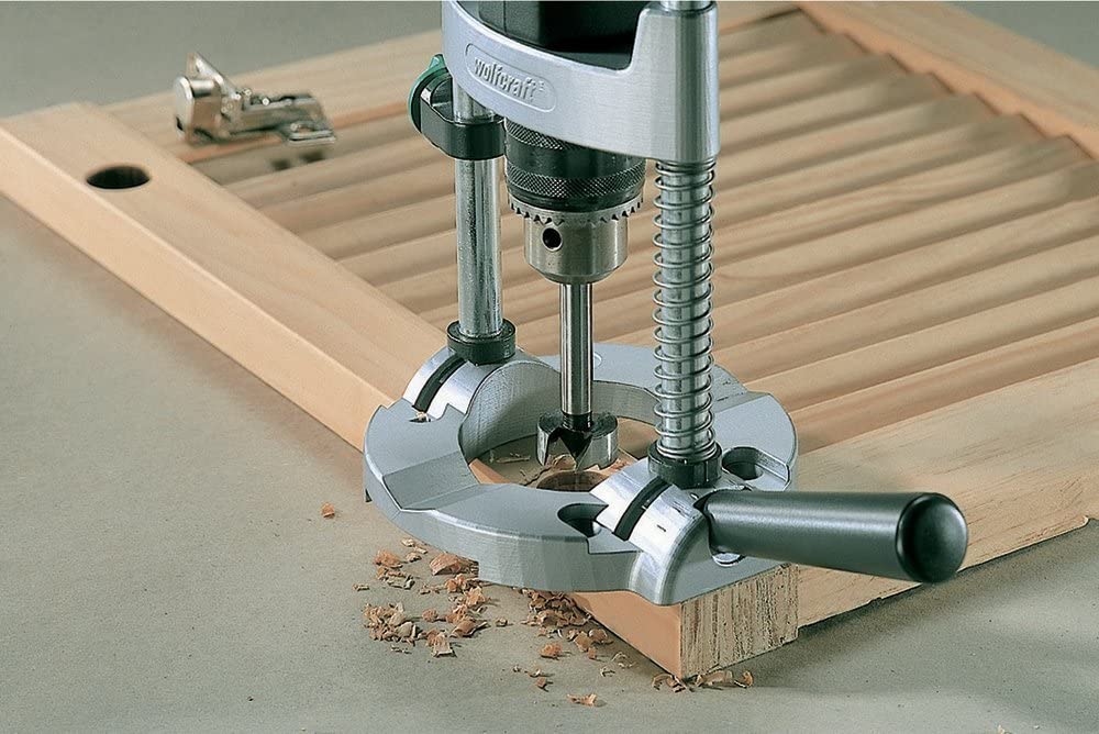 using Wolfcraft 4525404 Multi-Angle Drill Guide