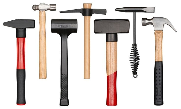 various hammers
