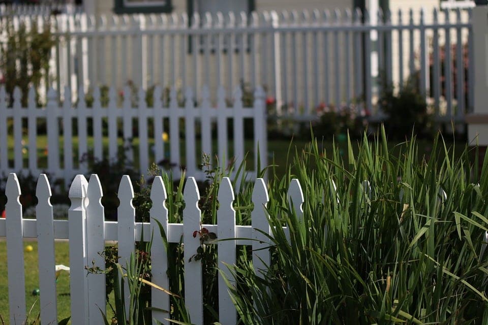 white picket fence