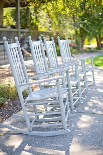 white wooden chair