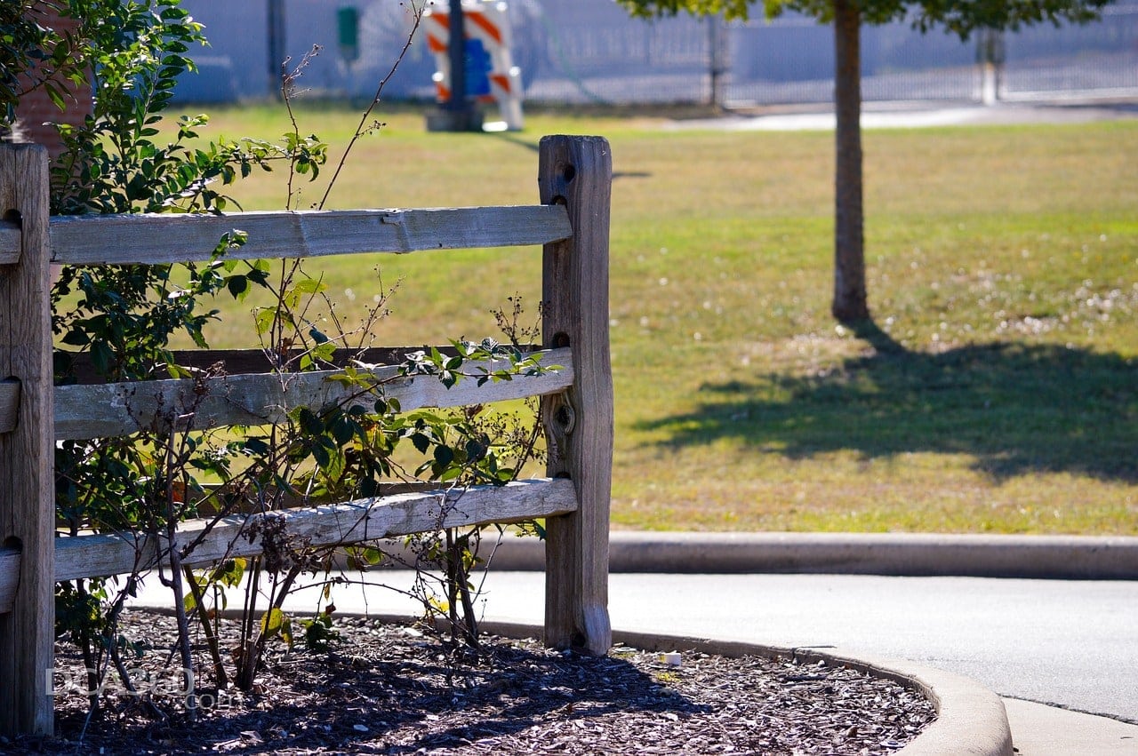 wood chips used as landscape mulch