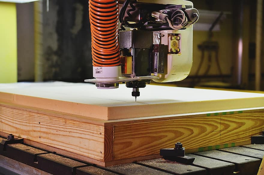 wood router table close-up