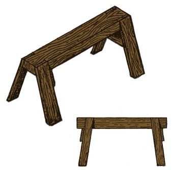 wood saw horse plans