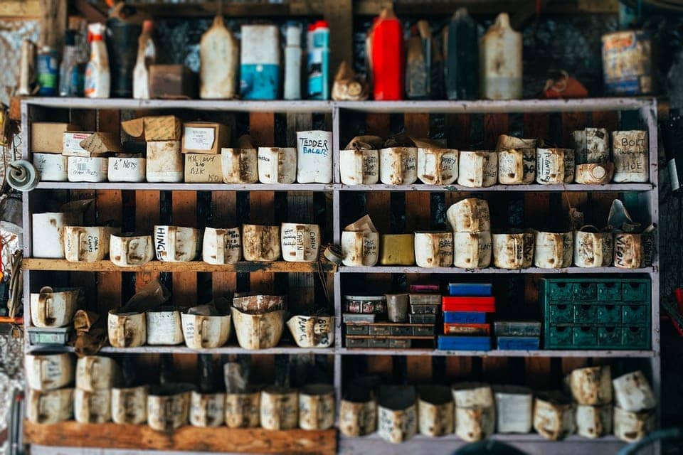 workshop shelves