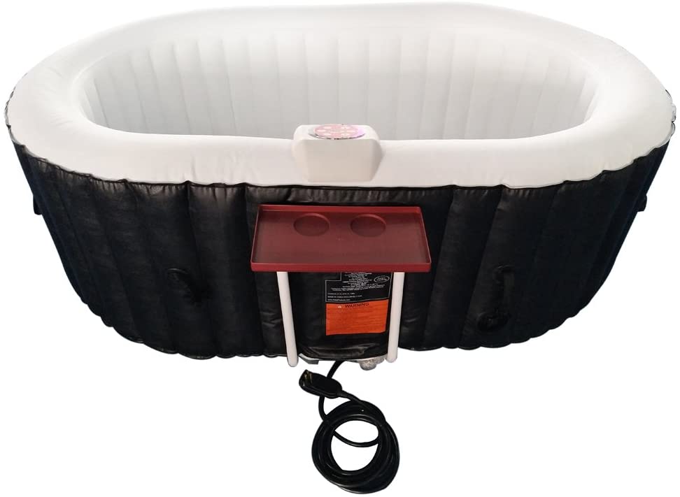 ALEKO HTIO2BKW Oval Inflatable Hot Tub Spa_Amazon